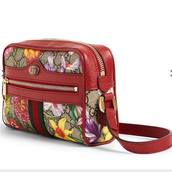 GUCCI GG Supreme Monogram Flora Web Mini Ophidia - Picture 3 of 12